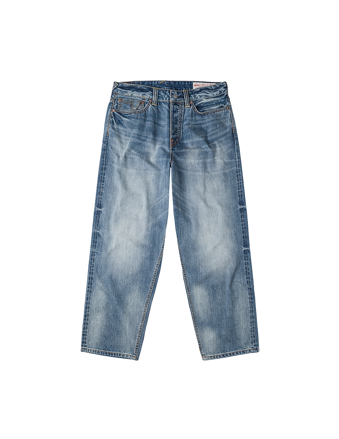 Ecru Daicock Print Loose Fit Jeans #2038